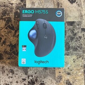 Logitech Ergo M575S Wireless Trackball - Black with Blue